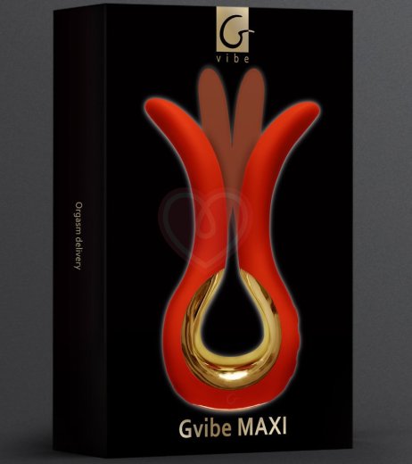 Вибратор Gvibe Maxi красный фото 5