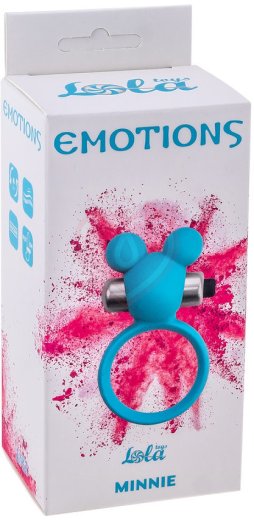 Эрекционное виброкольцо Emotions Minnie 3 см синее фото 2
