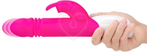 Вибратор-кролик с пульсацией G-Spot Thrusting Rabbit розовый фото 8