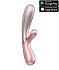 Вибратор с клиторальным стимулятором, подогревом и приложением Satisfyer Hot Lover розовый фото 1