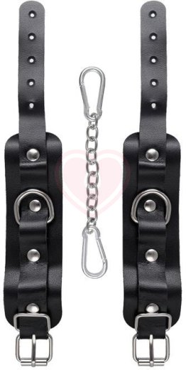 Наручники-браслеты со скругленными углами Pecado BDSM черные фото 5