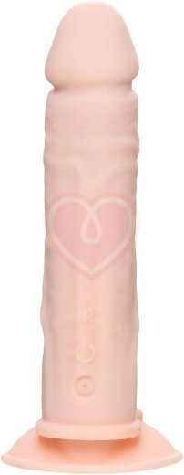 Вибратор для двойного проникновения на присоске RealStick Silicone Jason M телесный фото 2