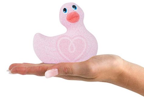Бомбочка для ванны в виде уточки I Rub My Duckie роза фото 3