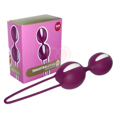 Вагинальные шарики Fun Factory Smartballs Duo фиолетовые фото 2