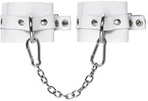 Оковы на ноги с люверсами Pecado BDSM белые