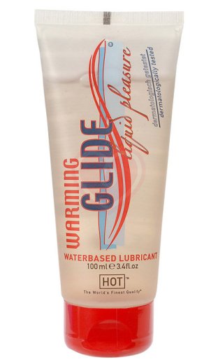 Лубрикант на водной основе Hot Warming Glide возбуждающий 100 мл фото 1