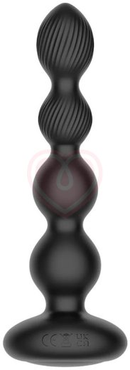Анальная вращающаяся виброёлочка Nexus Tornado Beaded Probe Large чёрная фото 1