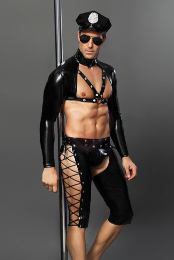 Облегающий костюм полицейского Candy Boy Josh фото 1