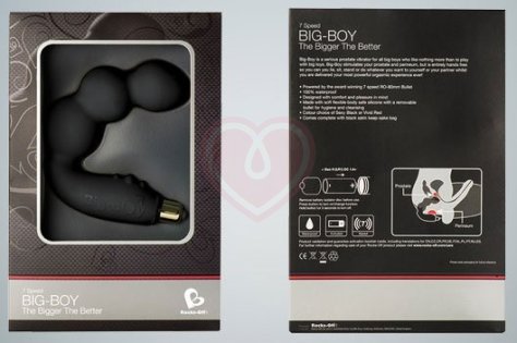 Вибростимулятор простаты Rocks Off Big Boy чёрный фото 2