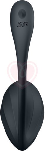 Виброяйцо Satisfyer Ribbed Petal с дистанционным управлением чёрное фото 6