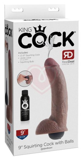 Фаллоимитатор с эффектом семяизвержения Squirting Cock 18 см коричневый фото 5