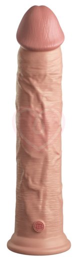 Реалистичный фаллоимитатор King Cock Ellite Dual Density 28 см телесный фото 2