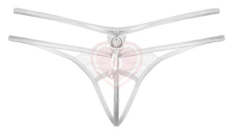 Стринги открытые с бантиком Soft Line Collection белые фото 4