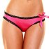 Трусики с ажурной попкой и бантиком Hustler Lingerie чёрно-розовые фото 2