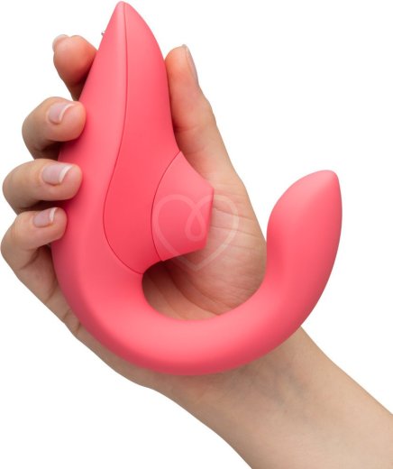 Вибратор для зоны G c бесконтактной стимуляцией клитора Womanizer Blend розовый фото 6