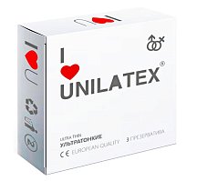 Презервативы Unilatex Natural Ultrathin ультратонкие 3 шт