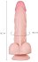 Реалистичный гнущийся фаллоимитатор на присоске My Babe My Dainty телесный 14 см фото 3