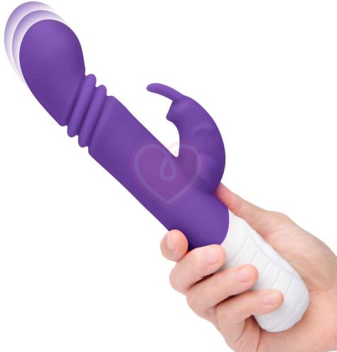 Вибратор-кролик с пульсирующей головкой Slim Shaft Thrusting G-Spot Rabbit фиолетовый фото 3