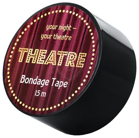 Бондажный скотч ToyFa Theatre 15 м чёрный фото 3
