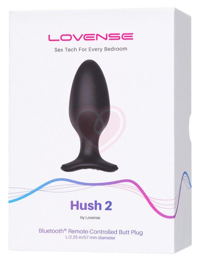Большая анальная пробка Lovense Hush 2 L с приложением фото 2