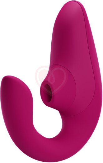 Вибратор для зоны G c бесконтактной стимуляцией клитора Womanizer Blend малиновый фото 10