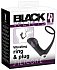 Анальный стимулятор с эрекционным кольцом Black Velvets фото 6