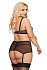 Комплект белья с поясом SoftLine Dolores чёрный фото 2