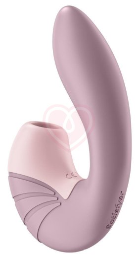 Вибратор с вакуумным стимулятором Satisfyer Supernova пыльно-розовый фото 4