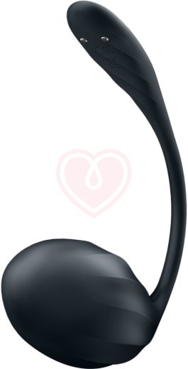 Виброяйцо Satisfyer Ribbed Petal с дистанционным управлением чёрное фото 4