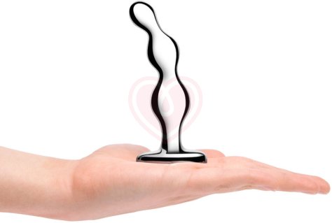 Металлический рельефный стимулятор b-Vibe Stainless Steel Anal Beads фото 7
