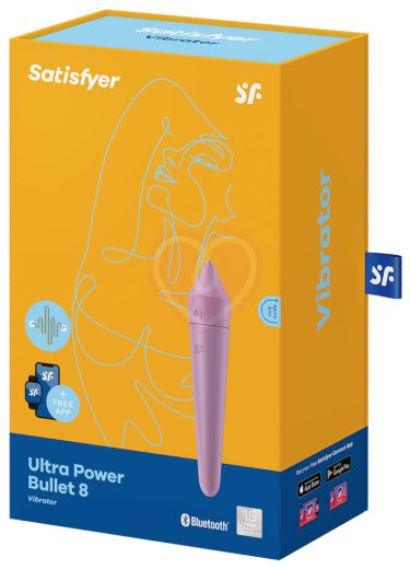 Вибропуля Satisfyer Ultra Power Bullet 8 с управлением от приложения фиолетовая фото 2
