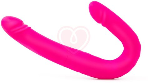 Двусторонний гибкий вибратор с фрикциями Duo Together розовый фото 3