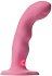 Вибратор с пульсирующей головкой Strap-On-Me Tapping Dildo Wave M розовый фото 12
