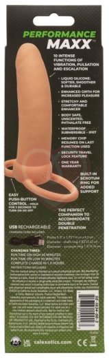 Насадка для двойного проникновения с вибрацией Thick Dual Penetrator телесная фото 2