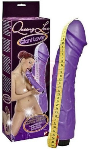Огромный реалистичный вибратор Giant Lover 38 см фиолетовый фото 2
