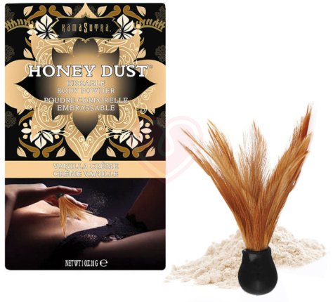 Ароматная пудра для тела KamaSutra Honey Dust Vanilla Creme Ваниль 28 г фото 1