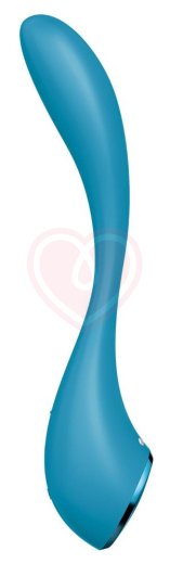 Гибкий вибратор Satisfyer G-Spot Flex 5+ с управлением от приложения голубой фото 2