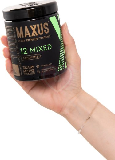 Микс-набор презервативов Maxus Mixed X-Edition 12 шт с кейсом фото 5