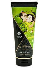 Съедобный массажный крем Shunga Необыкновенные поцелуи Груша и Зелёный чай 200 мл