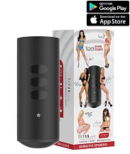 Сенсорный мастурбатор для секса на расстоянии Kiiroo Titan Experience чёрный