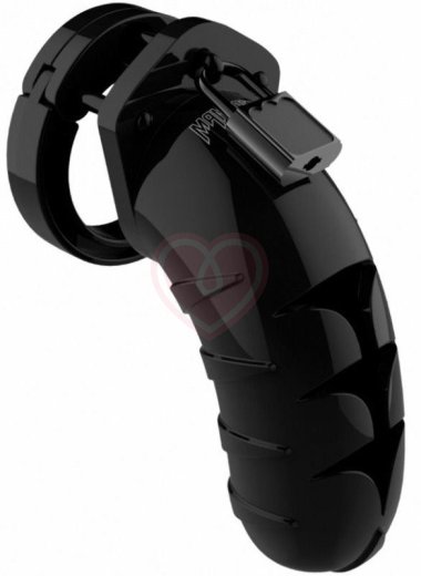Мужской пояс верности Shots Man Cage Model 04 чёрный 11,5 см фото 1