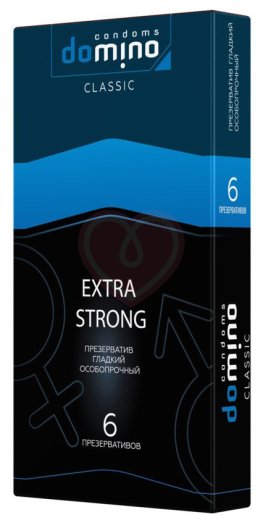 Утолщённые презервативы Luxe Domino Classic Extra Strong 6 шт фото 1