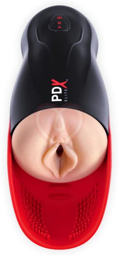 Реалистичный мастурбатор PDX Elite Fuck-O-Matic с вакуумом и вибрацией фото 1
