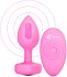 Анальная пробка с кристаллом сердцем и вибрацией b-Vibe Heart Shape Jewel Plug S/M розовая фото 7