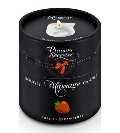 Свеча с массажным маслом Concorde Massage Candle Клубника 80 мл фото 2