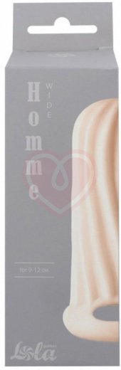 Насадка для увеличения диаметра с двусторонним рельефом Homme Wide для 9-12 см телесная фото 2