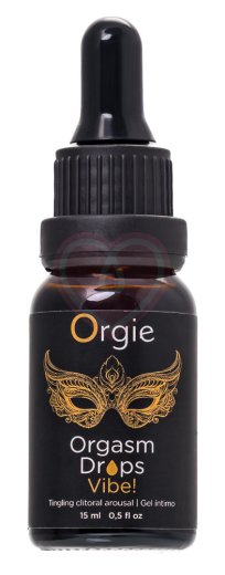 Масло для клитора Orgie Orgasm Drops Vibe! с эффектом жидкой вибрации 15 мл фото 1