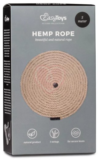 Пеньковая верёвка для бондажа Hemp Bondage Rope 5 метров фото 2
