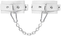 Мини-оковы на ноги со скругленными углами Pecado BDSM белые