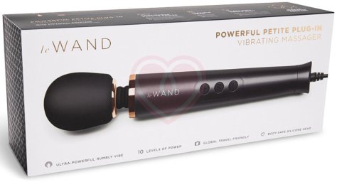Проводной массажёр Le Wand Petite Plug-In черный фото 5
